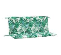vidaXL: 2 fundas para banco de jardín, estampado de hojas, 120x50x7 cm, tejido Oxford