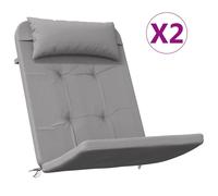 vidaXL: 2 fundas para sillas Adirondack, color gris, fabricadas en tejido Oxford