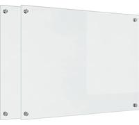 vidaXL: 2 paneles protectores para cocina, transparentes, 80 x 60 cm, de vidrio templado