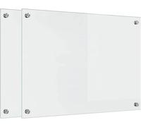 vidaXL: 2 paneles protectores para cocina, transparentes, de 70 x 50 cm, fabricados en vidrio templado
