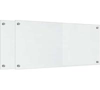 vidaXL: 2 paneles protectores para cocina, transparentes, de 90 x 40 cm, de vidrio templado