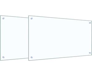 vidaXL: 2 paneles protectores para cocina, transparentes, de 90 x 50 cm, de vidrio templado