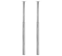 vidaXL Patas de mesa telescópicas 2 unidades cromo 710 mm-1100 mm