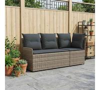 vidaXL 2 uds. Sofá de jardín con brazo y sofá en esquina