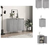vidaXL, 2 unidades de aparadores, color gris Sonoma, 40x35x70 cm, material de madera, aparadores