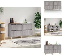 vidaXL, 2 unidades de aparadores, color gris Sonoma, 60x35x70 cm, material de madera, aparadores