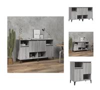 vidaXL, 2 unidades de aparadores, color gris Sonoma, 60x35x70 cm, material de madera, aparadores