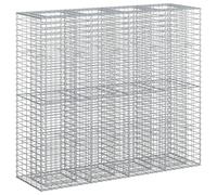 vidaXL, 2 unidades de jardinera elevada tipo gavión, 170 x 50 x 150 cm, acero galvanizado