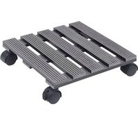 vidaXL - 2 unidades de rodillos para plantas, color gris, 30x30x7,5 cm, material WPC
