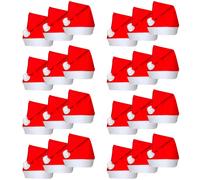 vidaXL 24 Gorros Papá Noel para Navidad