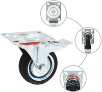 vidaXL, 24 unidades, rodillos de 75 mm