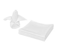 vidaXL 25 servilletas blancas de tela 50 x 50 cm