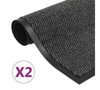 vidaXL 2x Alfombras de Entrada Rectangulares de Nudo 120x180cm Felpudo Color Azul, Antracita, Rojo y mas