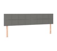 vidaXL Cabeceros tela gris oscuro 180x5x78/88 cm
