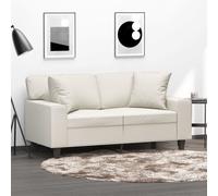 vidaXL 2x Cojines Decorativos Cuero Sintético Capuchino Almohada Salón Hogar Color Capuchino, Crema, Gris y mas