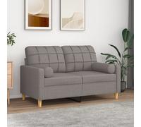 vidaXL 2x Cojines Decorativos Tela Almohada Sofá Dormitorio Color Amarillo claro, Crema, Gris claro y mas