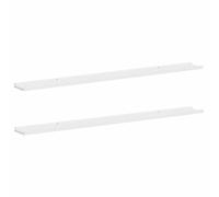 vidaXL 2X Estantes de Pared Repisa Flotante Balda Estantería Salón Sala de Estar Estudio Exhibición Colgante Decoración Blanco 115x9x3 cm