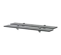 vidaXL Estantes flotantes de vidrio 70x10 cm 8 mm 2 unidades