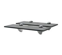 vidaXL Estantes flotantes 2 unidades balda colgante vidrio 8 mm 30x10 cm