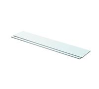 vidaXL Estantes de panel de vidrio transparente 80x15 cm para pared 2 unidades