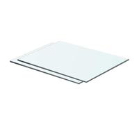 vidaXL Estantes panel balda de vidrio transparente 40x25 cm – 2 unidades