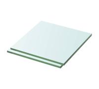 vidaXL Estantes panel de vidrio transparente 30x30 cm – 2 unidades