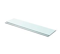 vidaXL Estantes de pared de vidrio transparente 90x20 cm 2x para casa o tienda
