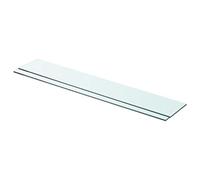 vidaXL 2X Estantes Panel Balda Placa Estantería para Casas o Tiendas de Pared Expositora Estantería Decoración de Vidrio Transparente 80x12cm