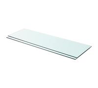 vidaXL Estantes panel de vidrio transparente 90x30 cm 2 unidades
