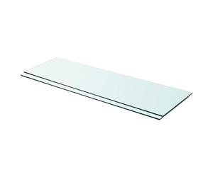 vidaXL 2X Estantes Panel Balda Placa Estantería para Casas o Tiendas de Pared Expositora Estantería Decoración de Vidrio Transparente 90x30cm