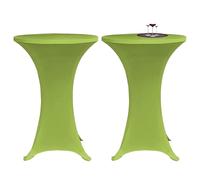 vidaXL 2x Fundas Manteles Ajustados de Mesa de Pie Alta de Fiesta 60 cm Color Antracita, Crema, Negro y mas