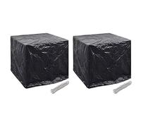 vidaXL 2X Fundas para Depósito de Agua 8 Ojales Hogar Protección Cubierta Forro Toldo Techo Tejado Cobertura Envoltura Revestimiento 116x100x120 cm