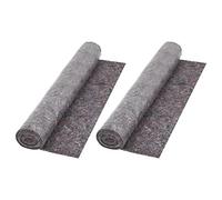 vidaXL 2x Manta Fieltro Pintor Protege Suelo Antideslizante Gris 50 m 180 g/m²