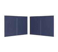 vidaXL 2X Pared Lateral Carpa Fiesta con Cremallera PE Azul Cenadores Exterior