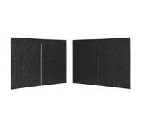vidaXL 2X Pared Lateral Carpa Fiesta Cremallera PE Antracita Cenadores Patio