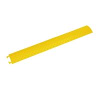 vidaXL 2x Rampa Protectora de Cables de Suelo Pasacables Canaleta Rampa Canaleta Manguera Alambre Protección Capacidad Carga Amarillo