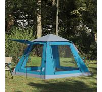 vidaXL 3 persona Azul Poliéster 185T
