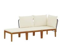 vidaXL 3 uds. Madera de Acacia Sólida y Cuerda Natural