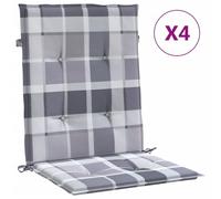 vidaXL: 4 fundas para sillas de jardín, modelo para respaldo bajo, 100x50x3 cm