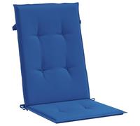 vidaXL: 4 fundas para sillas de jardín, para respaldo alto, color azul real, 120x50x3 cm