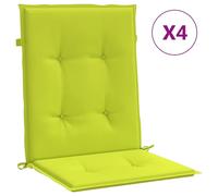 vidaXL: 4 fundas para sillas de jardín, para sillas de respaldo bajo, color verde brillante, 100x50x3 cm