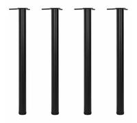 vidaXL 4 Patas de Mesa Regulables en Altura 870 mm Negro Resistentes y estables