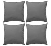 vidaXL 4X Cojines para Exteriores 45x45cm Gris Decoración Casa y Jardin Hogar