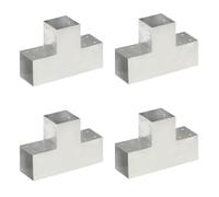 vidaXL 4X Conectores de Postes en T Soporte Jardín Patio al Aire Libre Estacas Exterior Valla Cerca Separador Metal Galvanizado 101x101mm