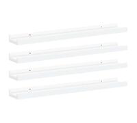 vidaXL 4X Estantes de Pared Repisa Flotante Balda Estantería Salón Sala de Estar Estudio Exhibición Colgante Decoración Blanco 60x9x3 cm