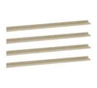 vidaXL 4X Estantes de Pared Repisa Flotante Balda Estantería Salón Sala de Estar Estudio Exhibición Colgante Decoración Color Roble Sonoma 115x9x3 cm