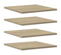 vidaXL 4X Estantes Estantería Estudio Salón Decoración Libros Librería Librero Biblioteca Tablero Extra Madera Contrachapada Roble Sonoma 40x40x1,5 cm