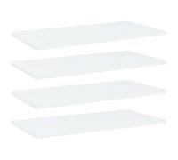 vidaXL 4X Estantes para Estantería Estudio Salón Decoración Libros Librería Librero Biblioteca Tablero Extra Madera Contrachapada Blanco 60x30x1,5 cm