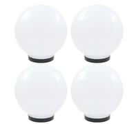 vidaXL Lámparas de bola LED 4 unidades esféricas PMMA 25 cm