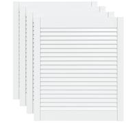 vidaXL 4x Puertas Persiana 69x59,4cm Celosía Rejilla Color Blanco, Natural, y mas